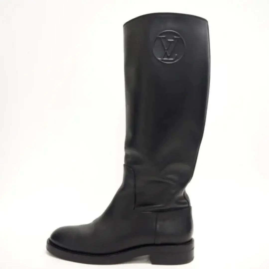 LOUIS VUITTON LV Circle 16年 長靴 靴 黑色 的縮圖