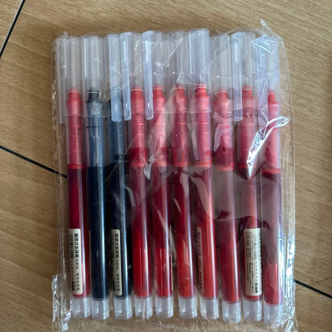 Thumbnail of Cartridge-type pens, red and black, set of 10