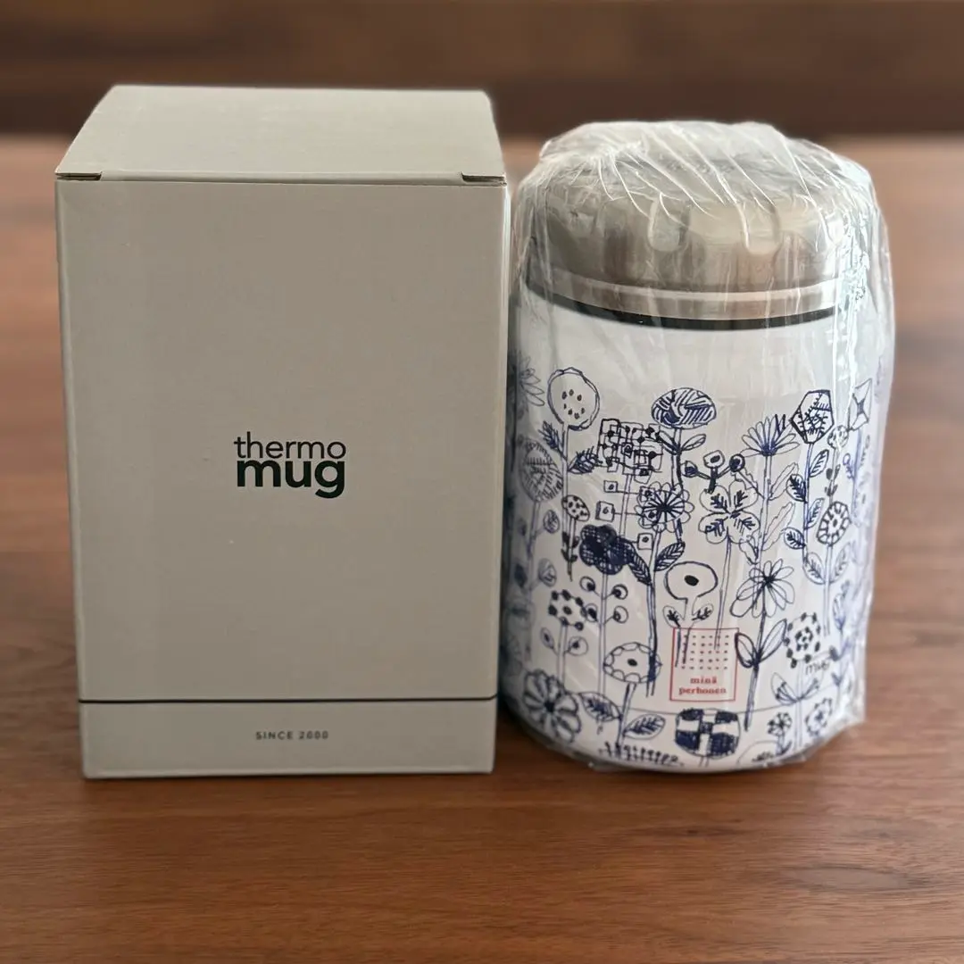 ミナペルホネン　サーモマグ flutter ネイビー thermo mug Umbrella Bottle - minä perhonen