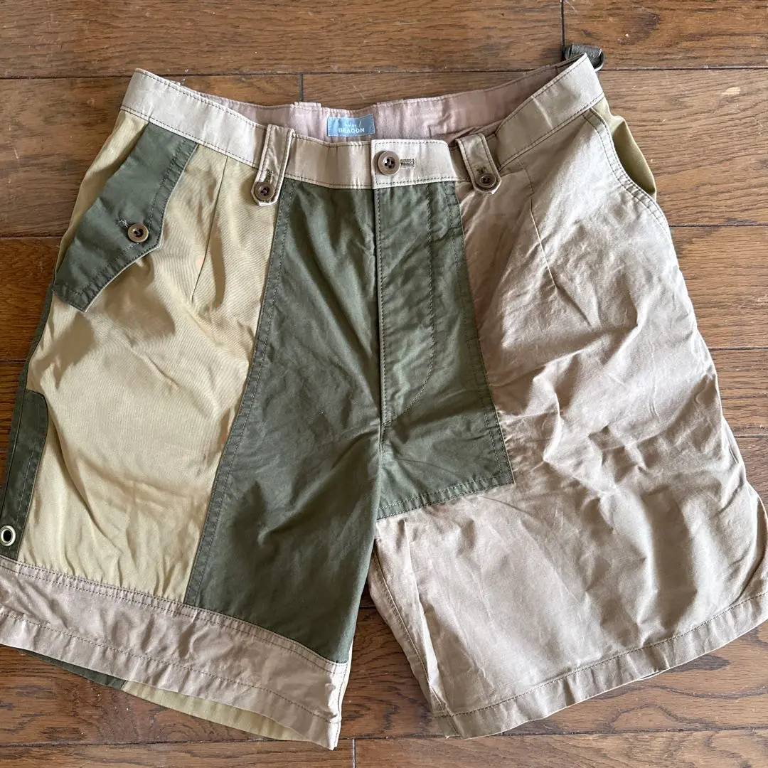 良品】kolor beacon パッチワークハーフパンツ カラー ビーコン