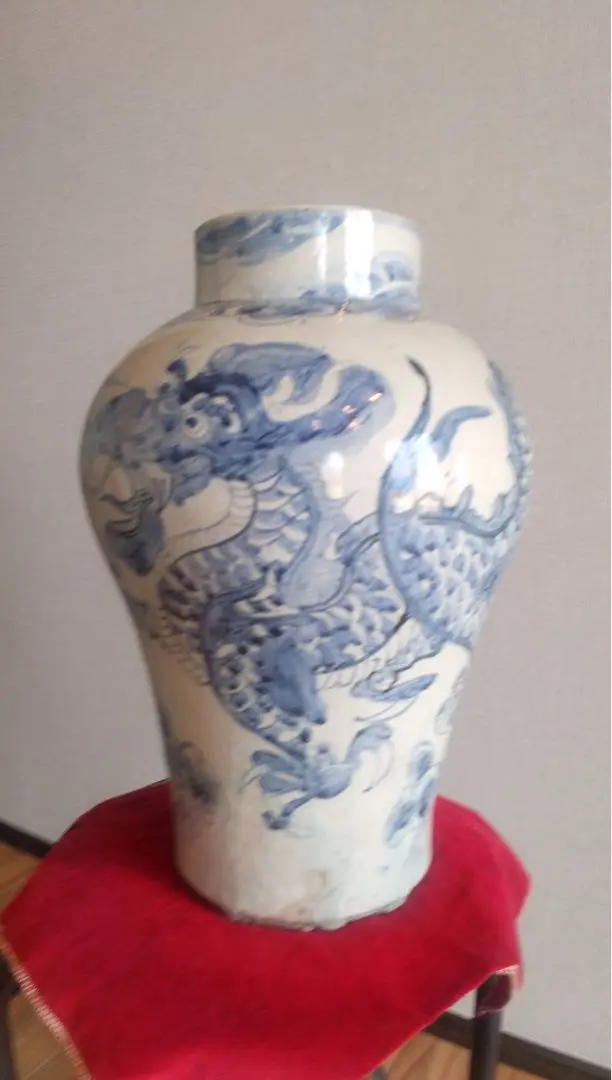 (美品)中国染付け龍文壺 中国古美術 国宝写し明中期時代染付龍鳳凰文壺/K26 - メルカリ
