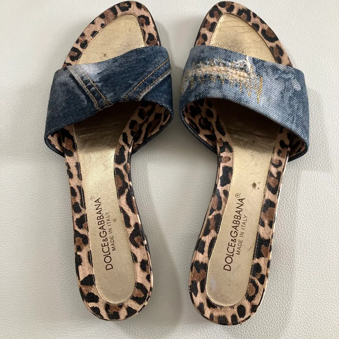 【Dolce&Gabbana】デニムサンダル ドルチェ&ガッバーナデニムサンダル