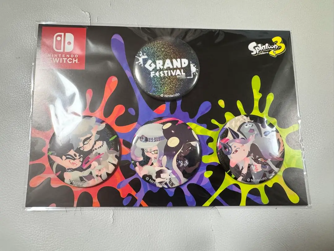 2025年最新】スプラトゥーン3 グランドフェスティバル 缶バッジ