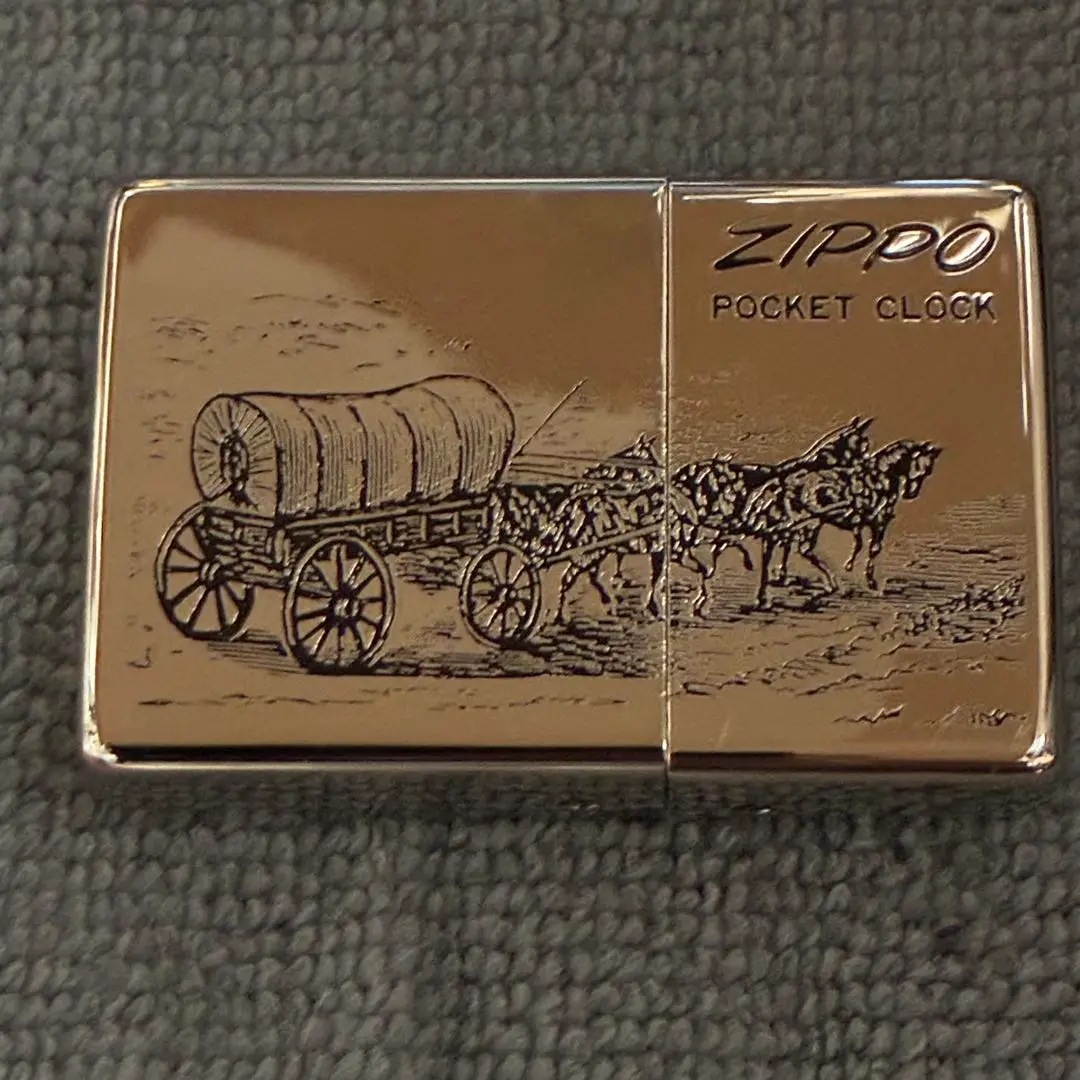 ZIPPO (ジッポ) ポケットクロック TIME TANK 1995年モデル ※時計