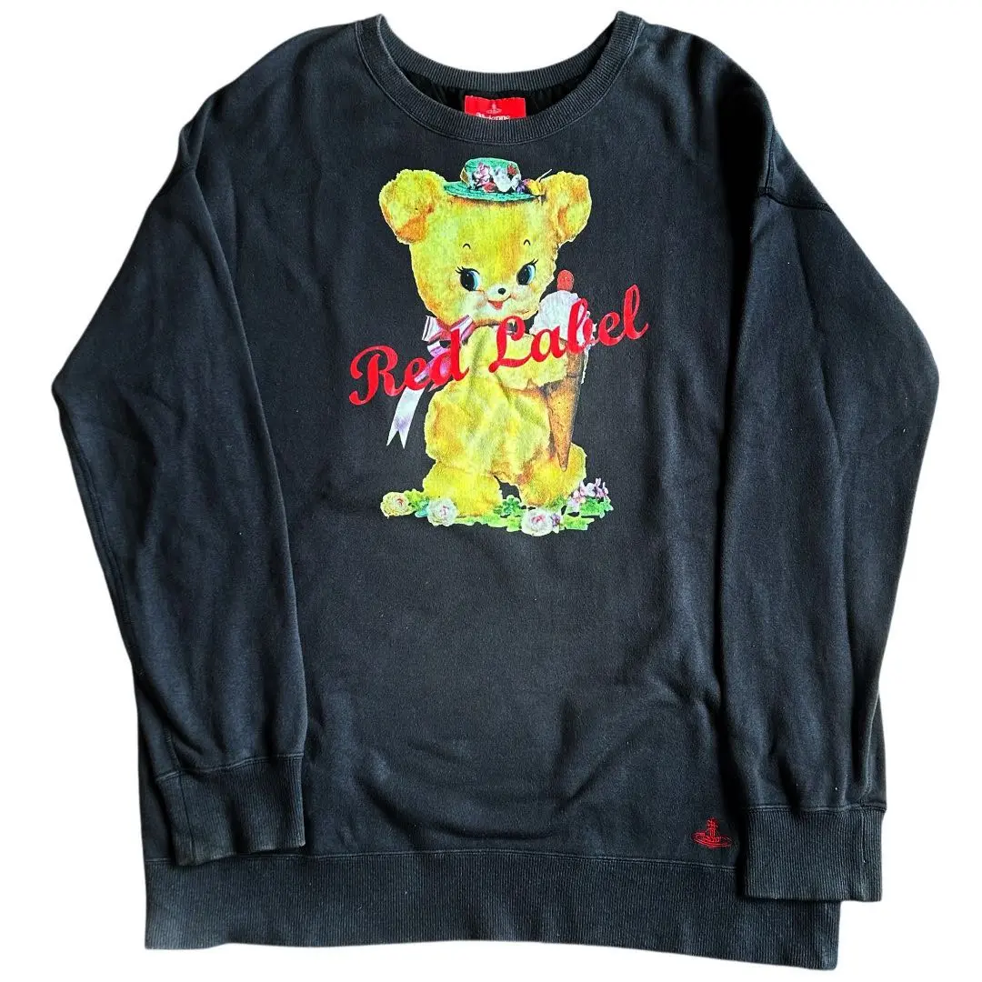 Vivienne Westwood クマプリントスウェット 00サイズ ヴィヴィアン・ウエストウッド】ユニセックス00（L)サイズ◇裏