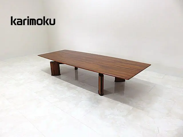 カリモク 「ビベンテ」 最高級ローズウッド材ダイニングテーブル　W200cm ダイニングテーブル 幅135cm DF4722 ローストビーチ 通販