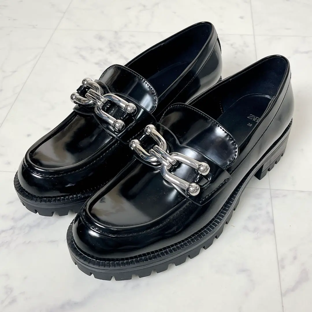トラックソールスポーツローファー - ブラック | ZARA Japan / 日本