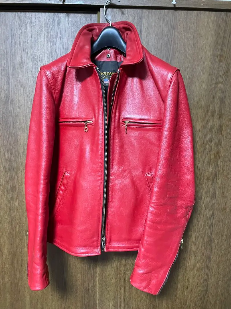レア商品‼️VANSON バンソン シングル ライダース レザー レッド36サイズ 2025年最新】バンソン シングルライダースの人気アイテム - メルカリ