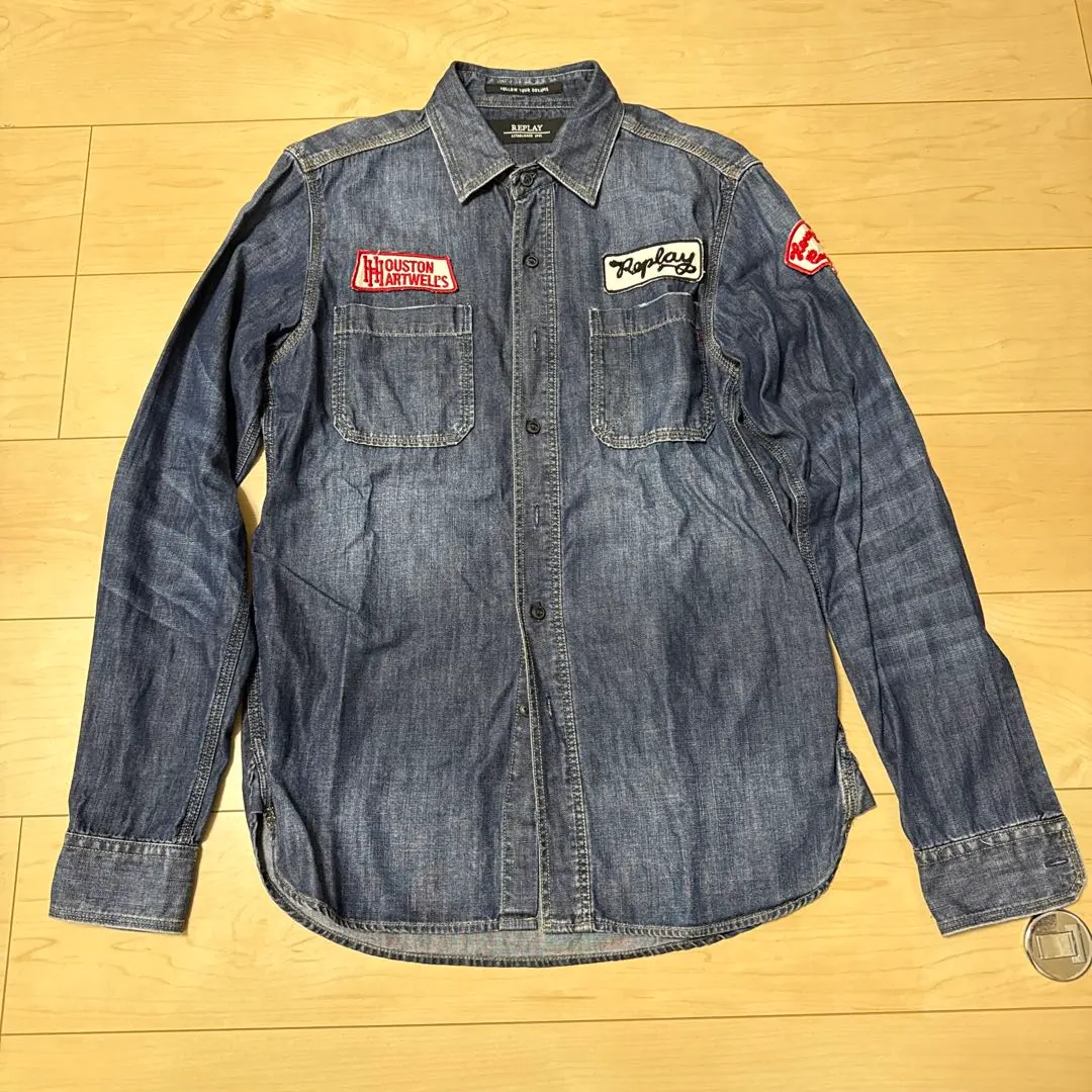 Replay 牛仔襯衫 長袖 的縮圖