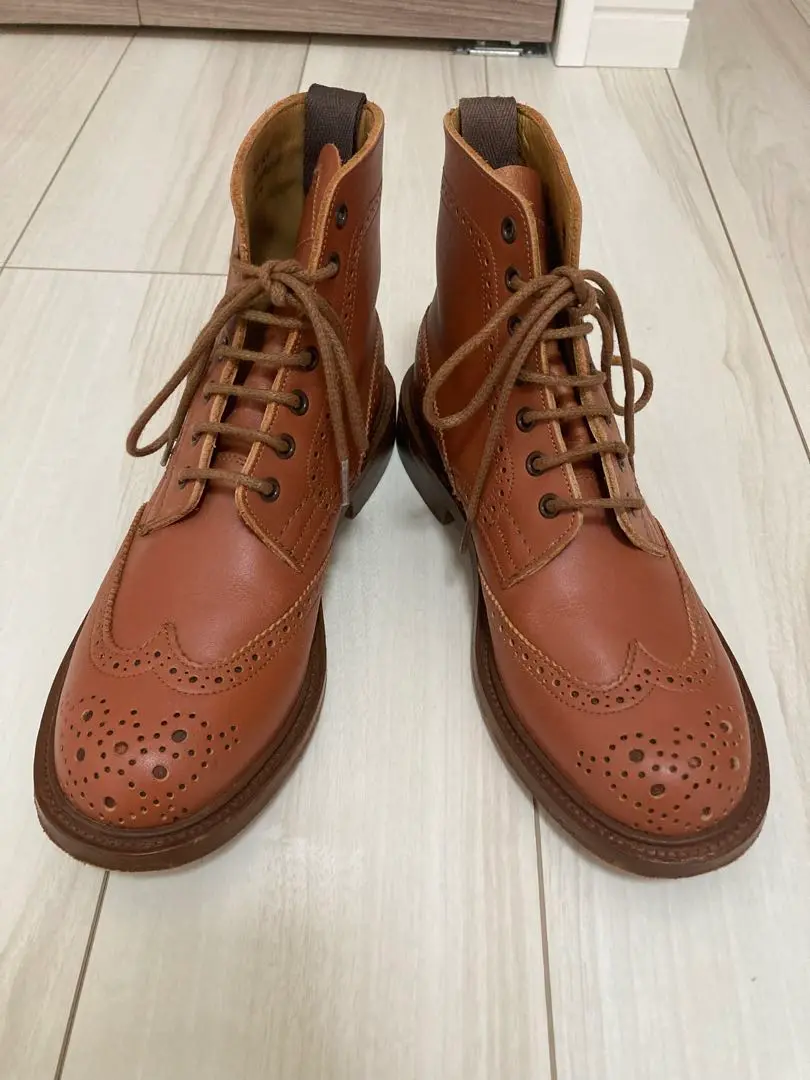 最終値下げ！Trickers バートンウイングチップ24-24.5cm (5E) Tricker's トリッカーズ バートン ウィングチップ カントリー