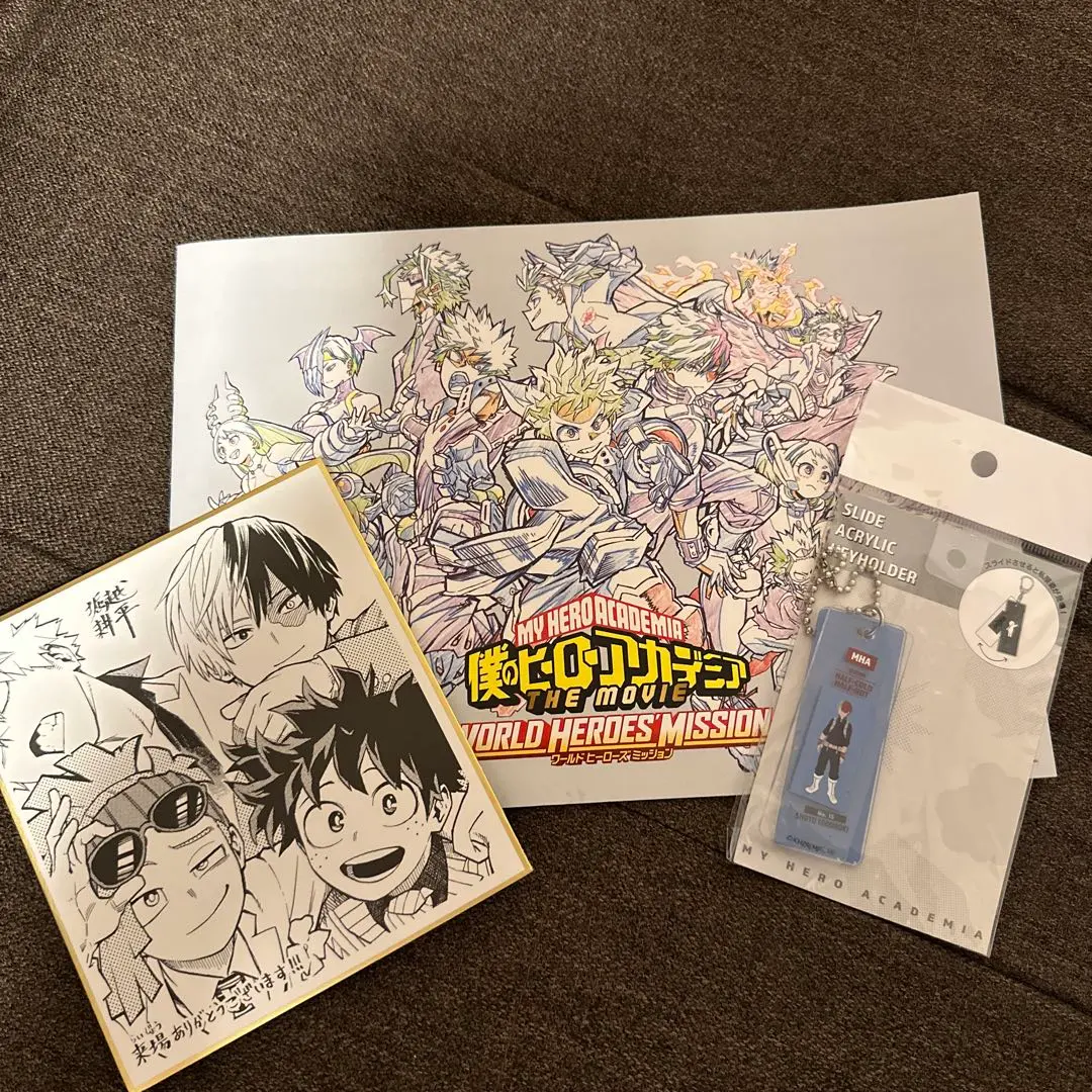 希少 ヒロアカ 複製サイン色紙 緑谷出久 爆豪勝己 キャンペーン当選品 僕のヒーローアカデミア ヒロアカ 複製色紙 爆豪 爆豪勝己 緑谷