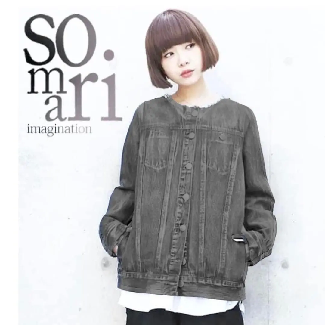未使用✨somarI ヴィンテージ風 ノーカラー Gジャン デニムジャケット 楽天市場】ソマリ somari imagination ヴィンテージ風 ノー