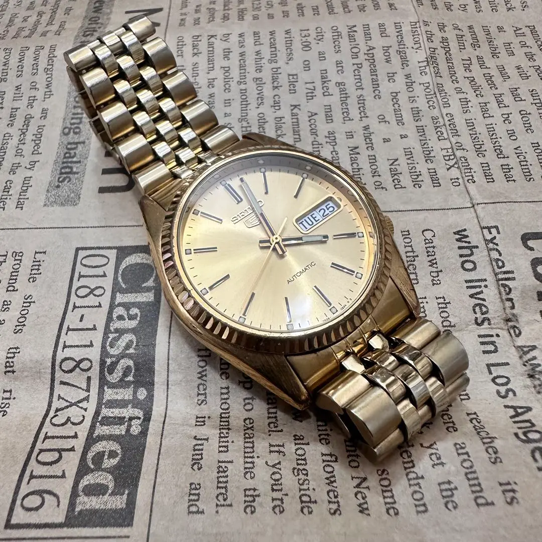 りゃん 様　優先お取引き用SEIKO5 7s26-3110 デイデイト SEIKO 5 7S26-3110 Silver Dial Day/Date Automatic Mens Watch