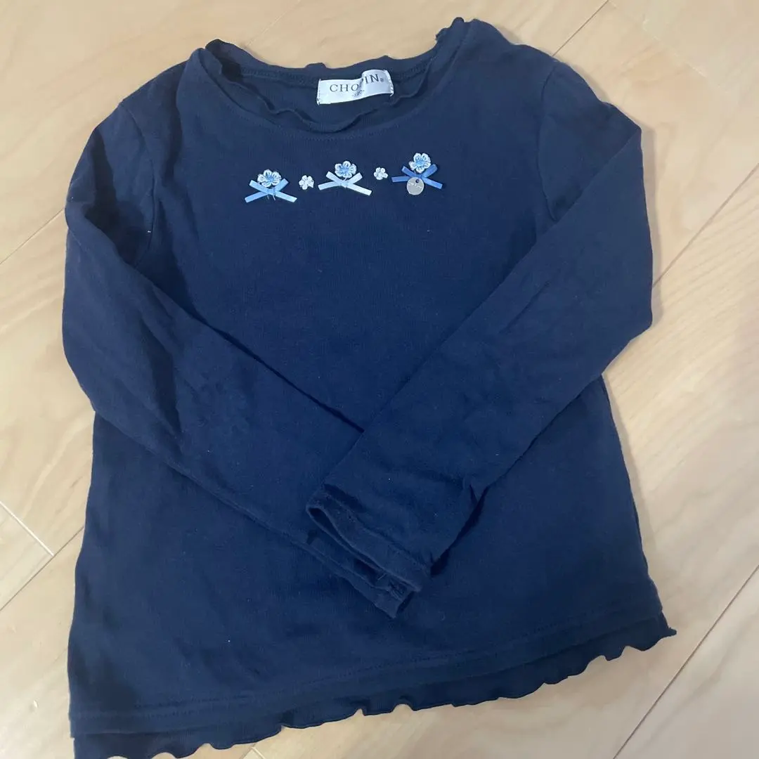 Thumbnail of CHOPIN Long Sleeve Cut-and-Sew Top 120 Navy