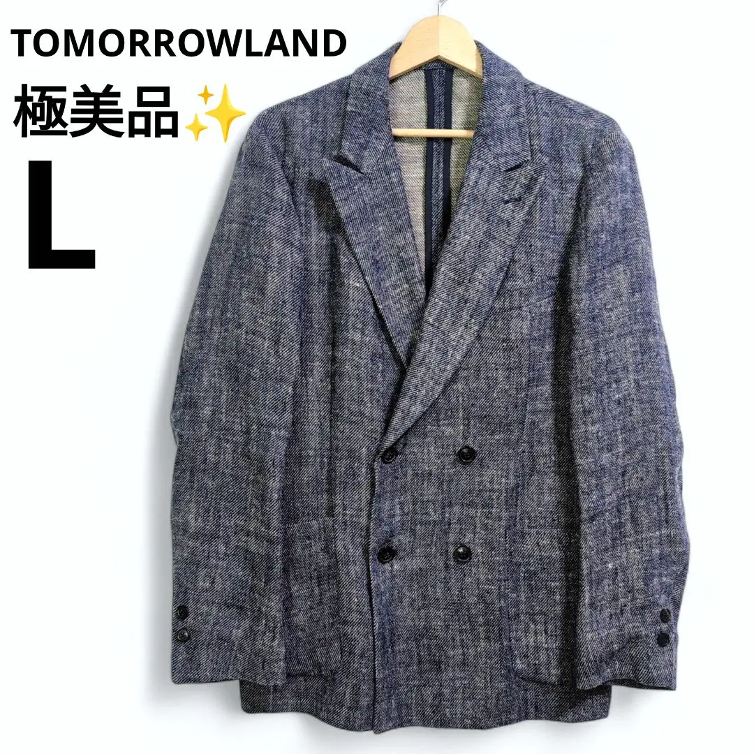 ✨️極美品✨️TOMORROWLAND アンコンジャケット テーラード　ネイビー　S 2025年最新】トゥモローランド カラー：ネイビー系 テーラード