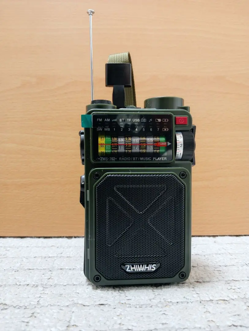 Amazon.co.jp: ZHIWHIS Bluetoothスピーカー 防災ラジオ FM/AM