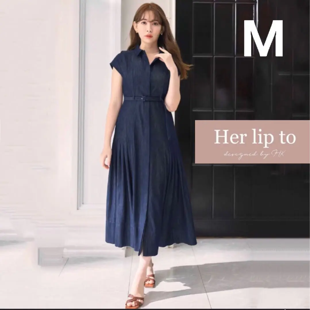 2025年最新】DeniM shirt belted dress herliptoの人気アイテム
