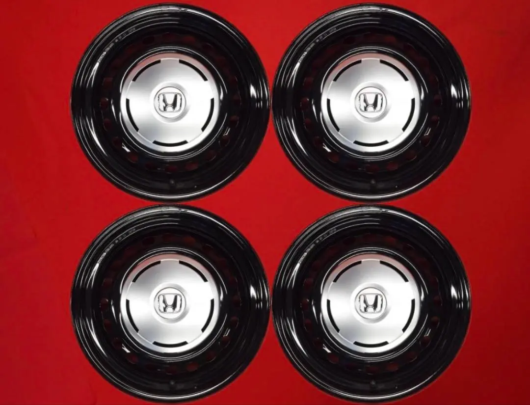 ホンダ N-BOX純正 スチールホイール + キャップ 中古美品 ホンダ純正 スチールホイール用センターキャップ 56mm