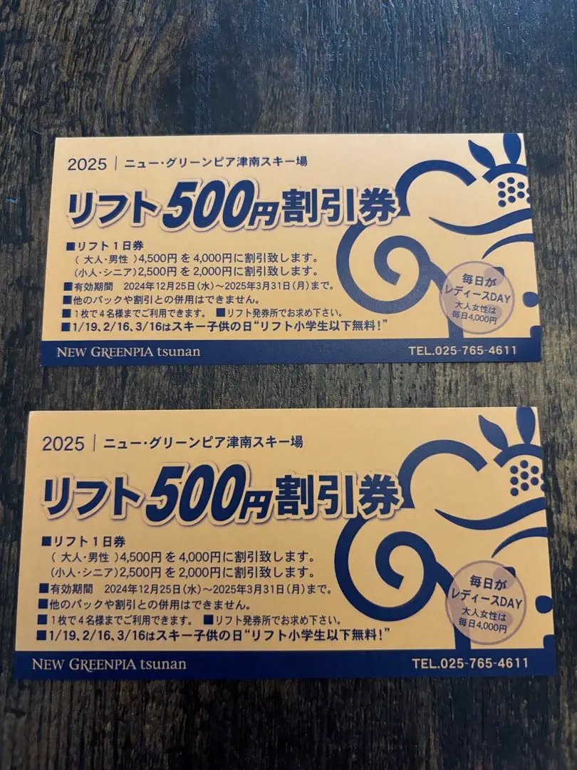 ニュー・グリーンピア津南スキー場リフト券 2025年最新】ニューグリーンピア津南スキー場の人気アイテム