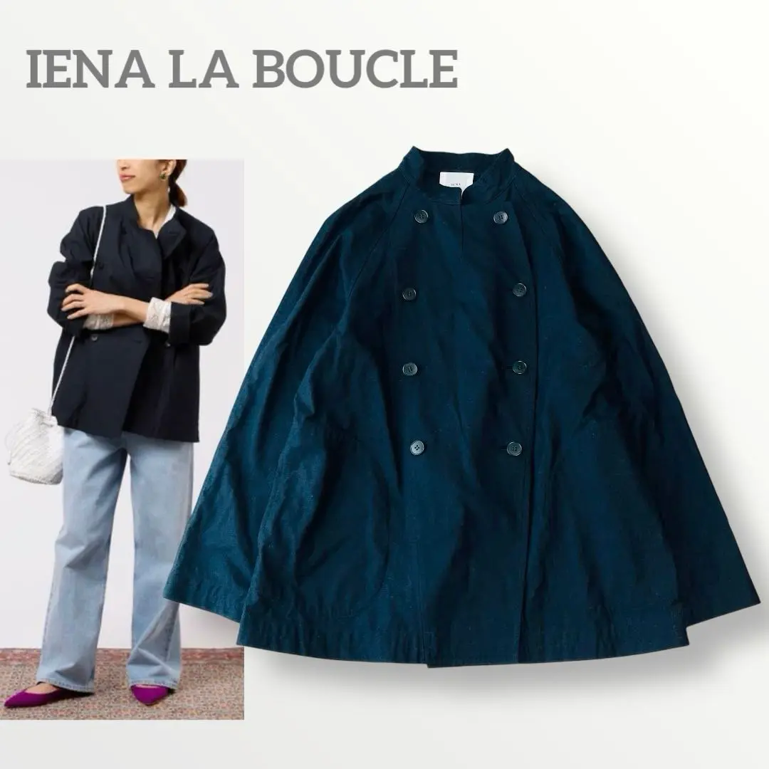 IENA LA BOUCLE - ノーカラージャケット IENA LA BOUCLE SHEEPレザージャケット（ノーカラージャケット