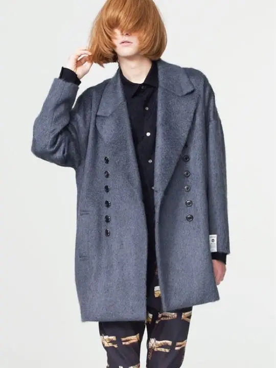 [美品] シャリーフ　デザインウールPコート 2025年最新】SHAREEF ピーコート・ウールコートの人気アイテム