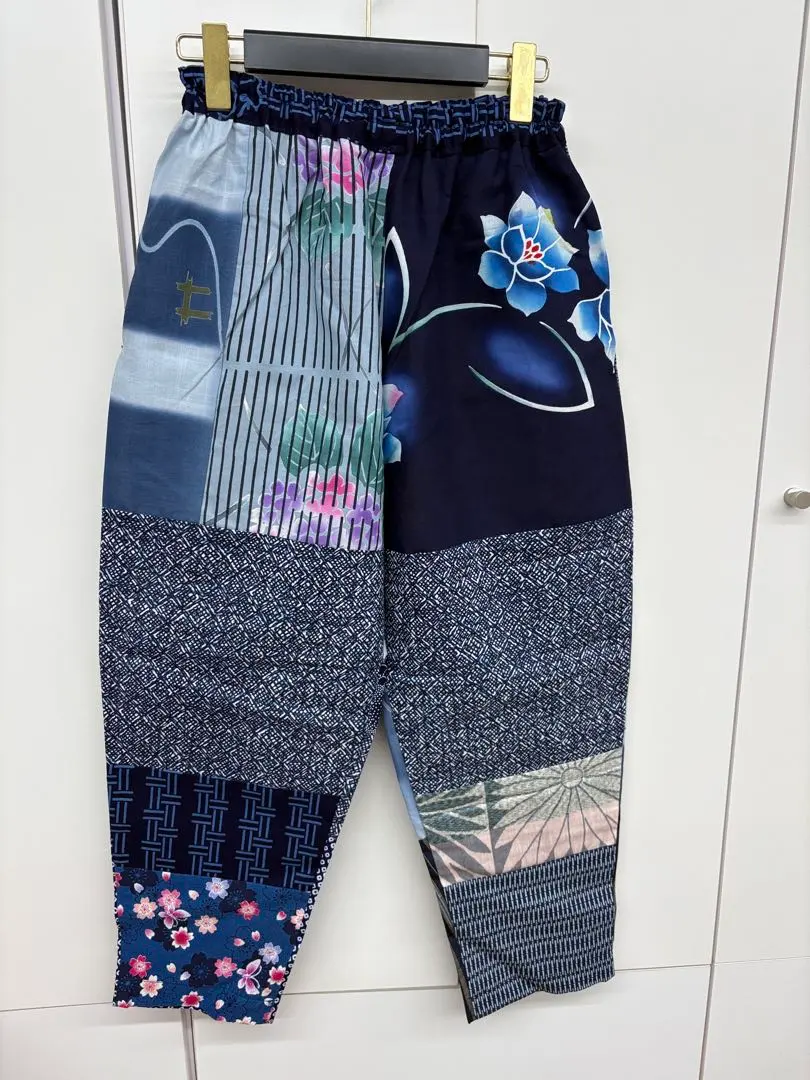 Thumbnail of 16 Types of Yukata Patches: Cool Yukata Remake Pants, No. 14, Free Size, Unisex