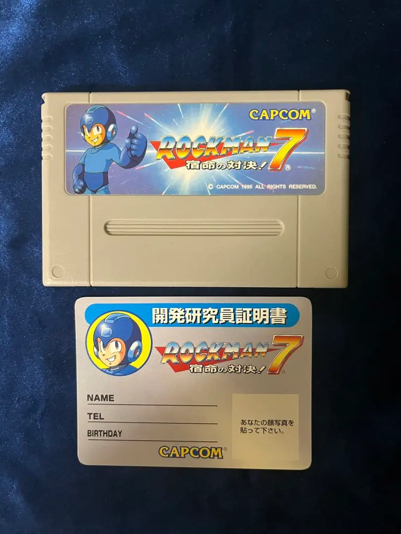 ロックマン3 缶ペンケース　開発研究員証明書　筆箱　当時物　Mega Man ロックマン3 缶ペンケース 開発研究員証明書 筆箱 当時物 Mega