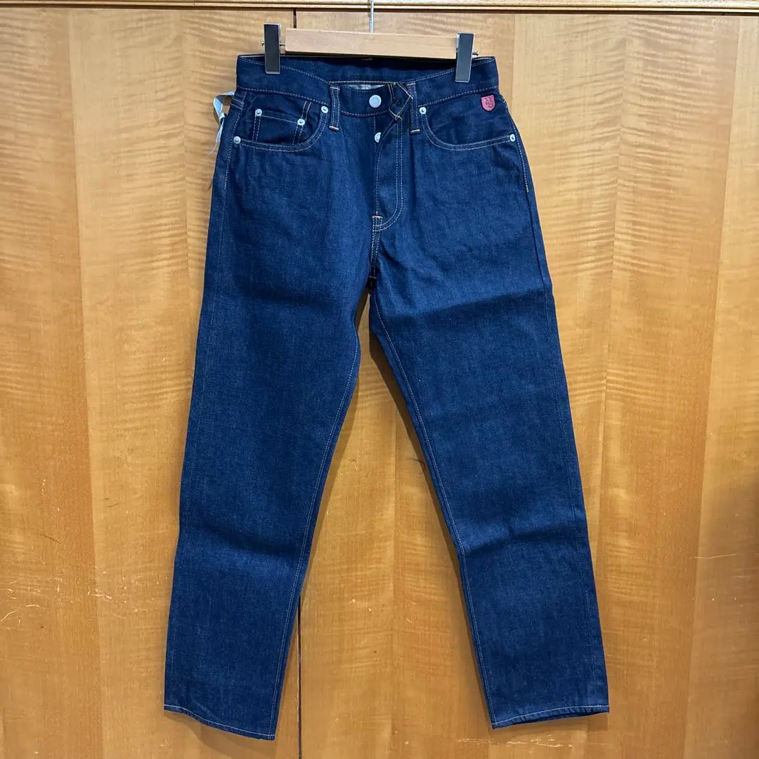 かつお　shujeansシュージーンズダークブルーデニム ボタンフライ Shu jeans