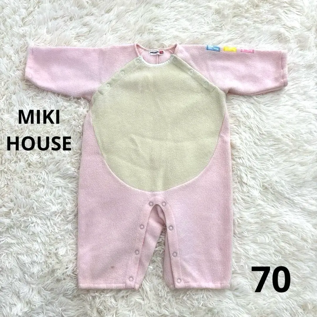 Thumbnail of Miki House First Coverall Size 70 Girl Pink Winter Warm