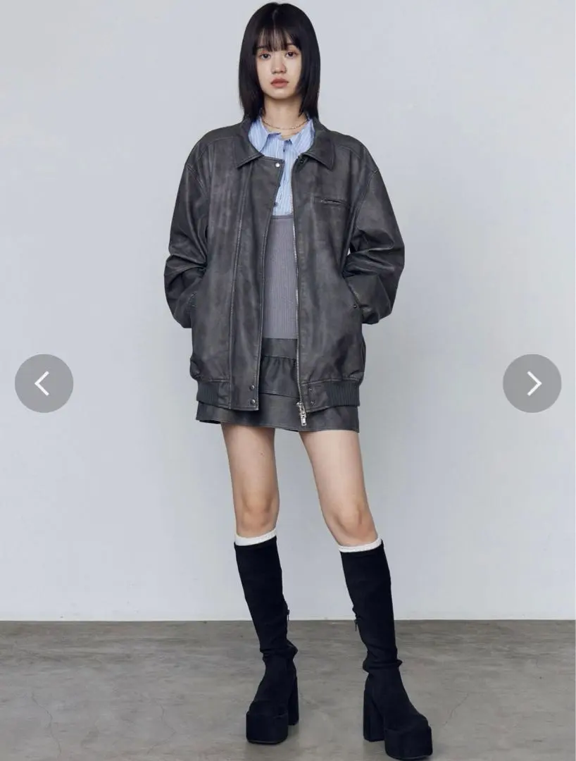Thumbnail of EMODA Vintage Faux Leather Blouson 2025