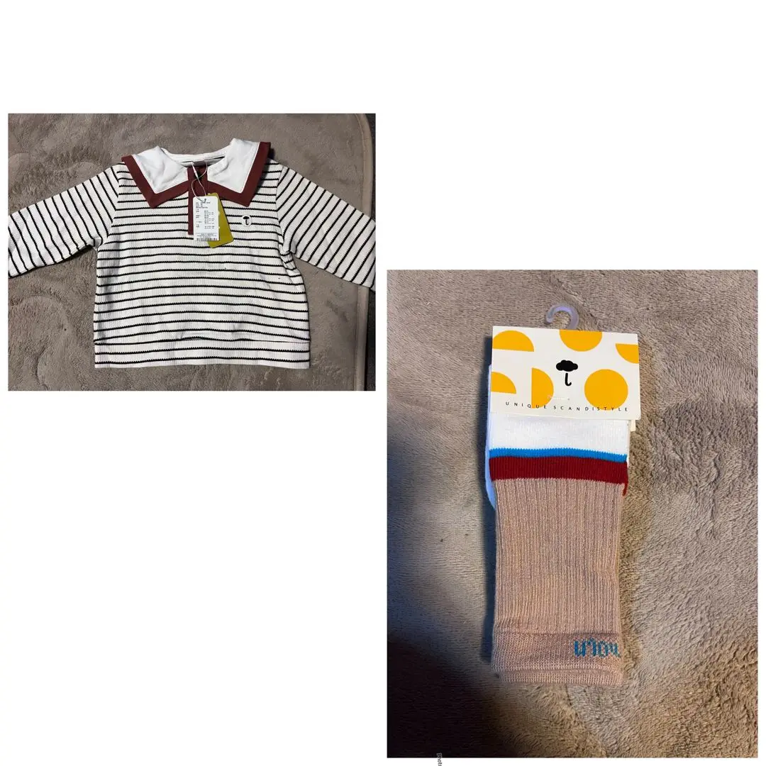 『新品・未使用』moimoln上衣　UNIQUE SCANDISTYLE襪子 的縮圖