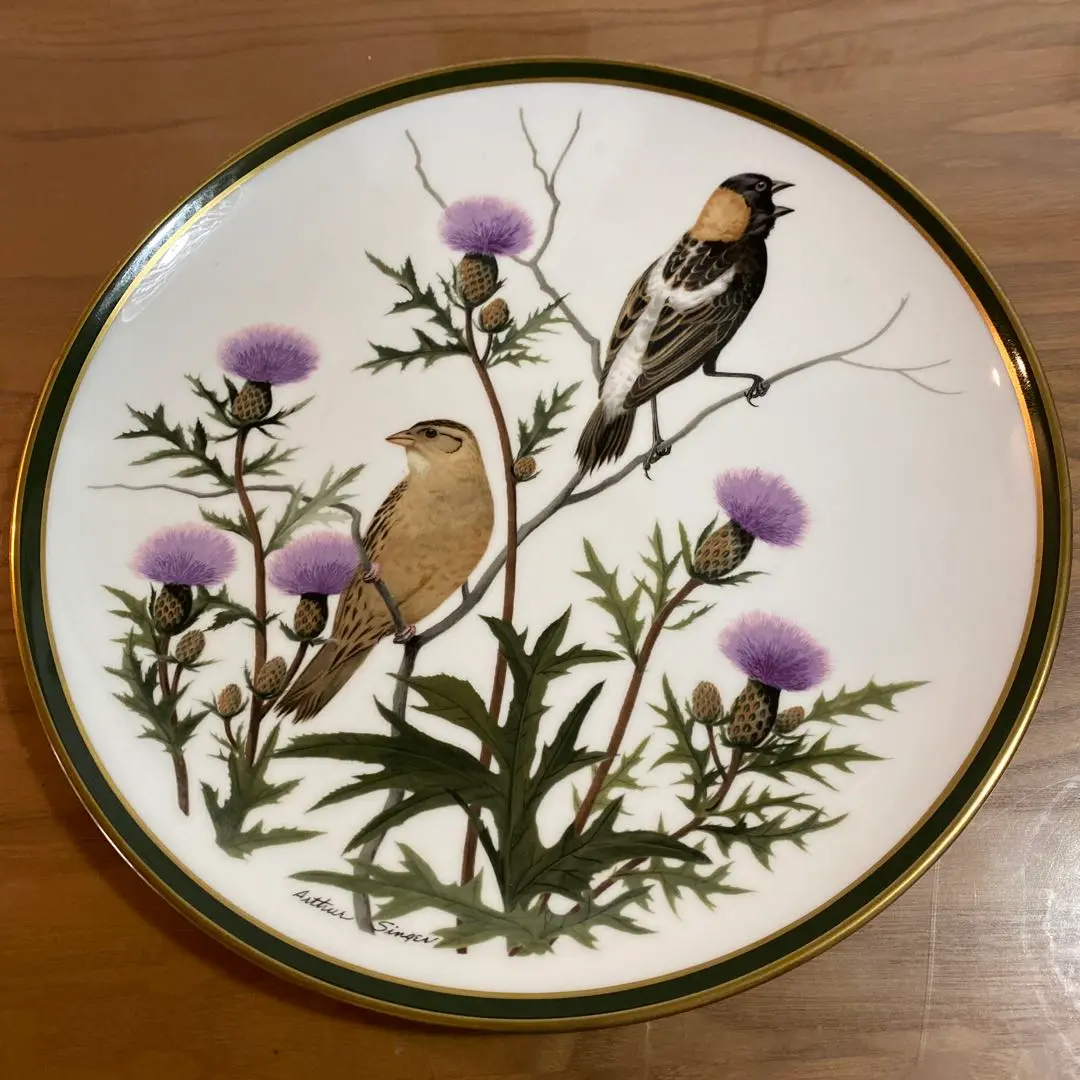 希少★ウェッジウッド製 鳴き鳥シリーズ飾り皿 WEDGWOOD - 激レア☆ウェッジウッド社製 1977年世界の鳴き鳥