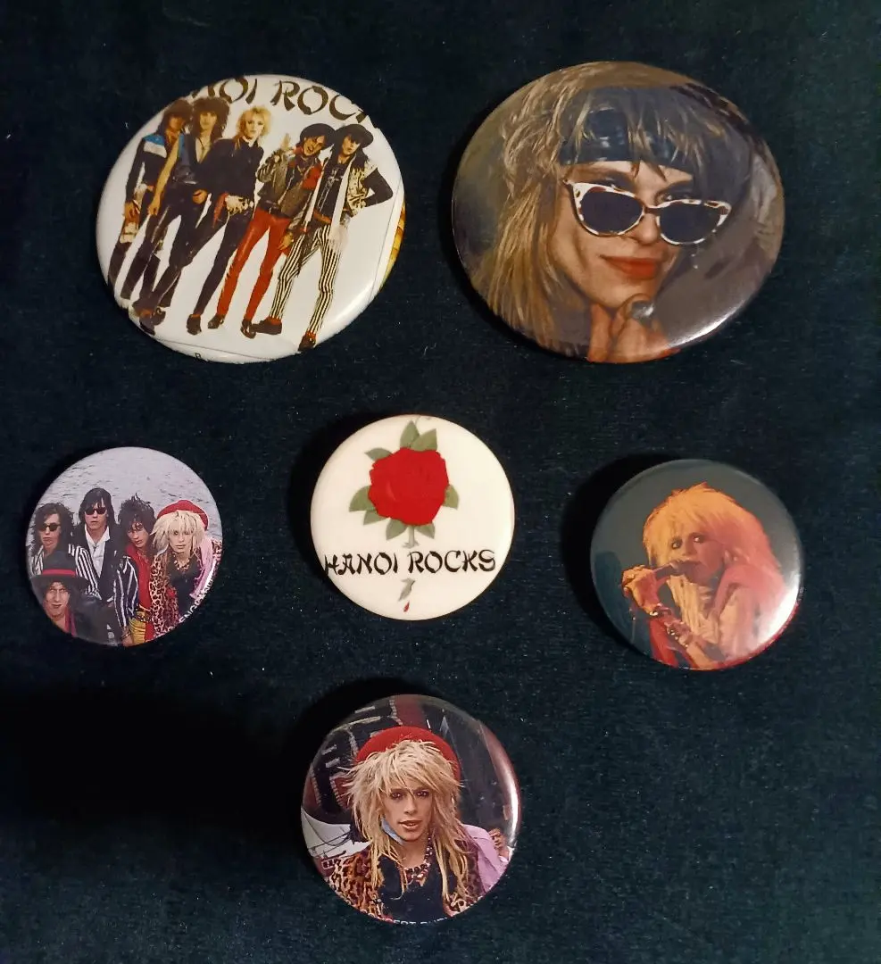 Thumbnail of Rare HANOI ROCKS Button Badge Set