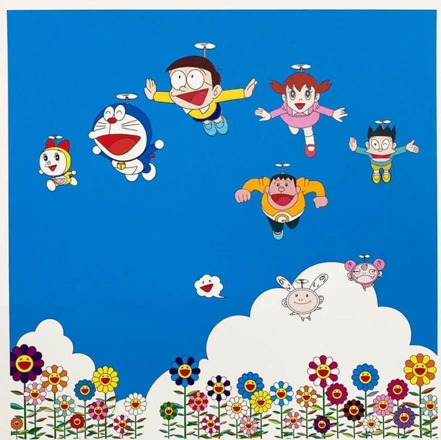 村上隆】ドラえもんと野比のび太の絵画【ドラえもん】