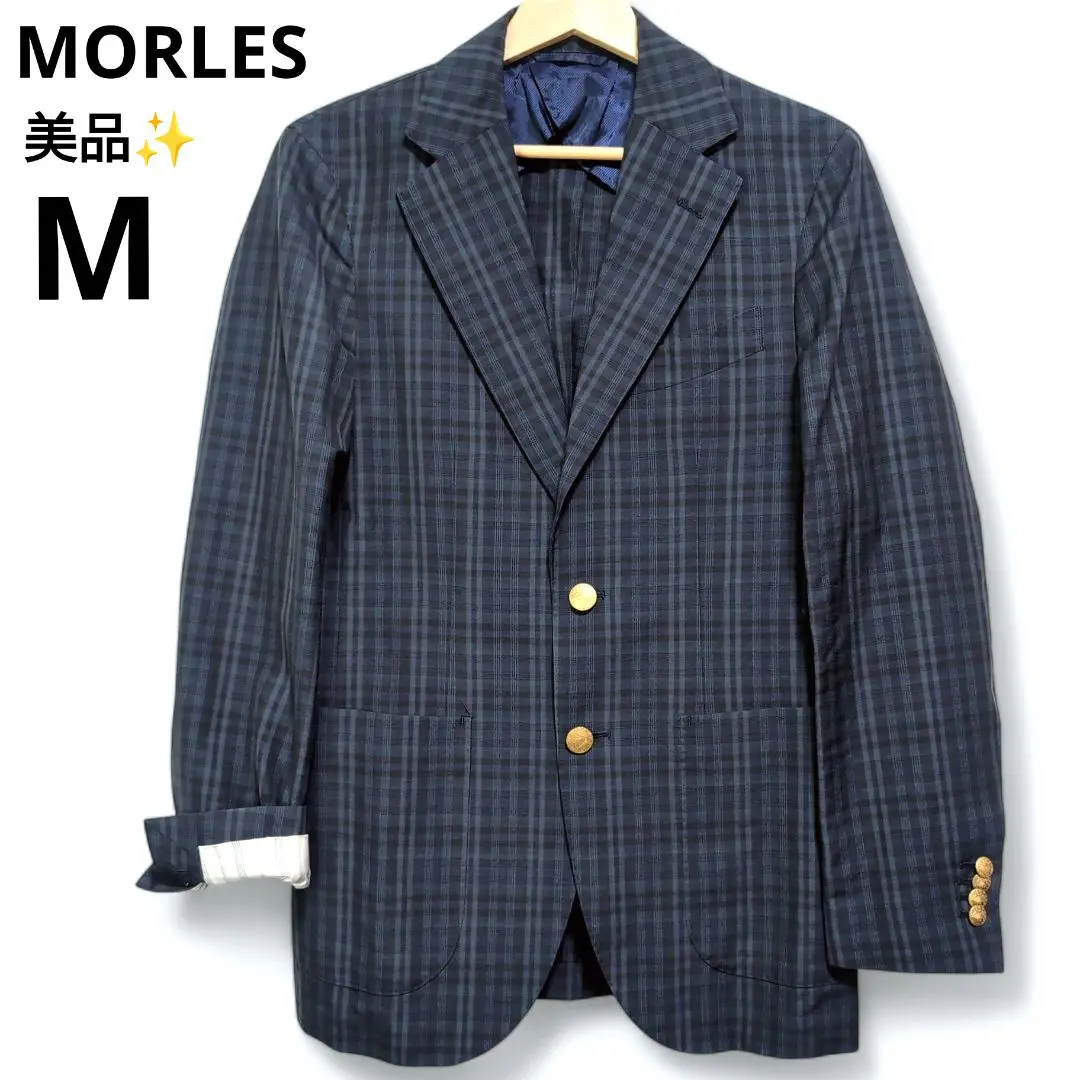 新品未使用✨MORLES ダブルジャケット　銀ボタン　ビームスデザイン　3L 紺 新品未使用✨MORLES ダブルジャケット 銀ボタン ビームス