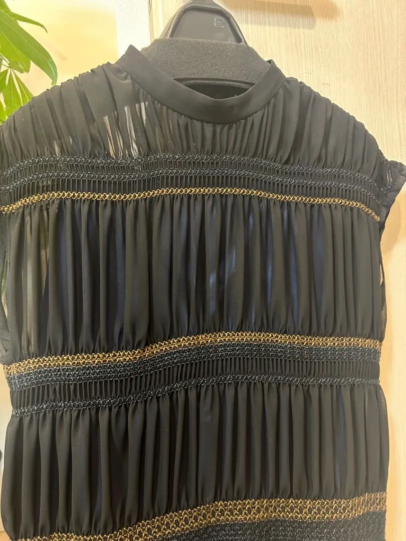 Kolor カラー【阿部潤一】 ベルト付きストライプシャツワンピース