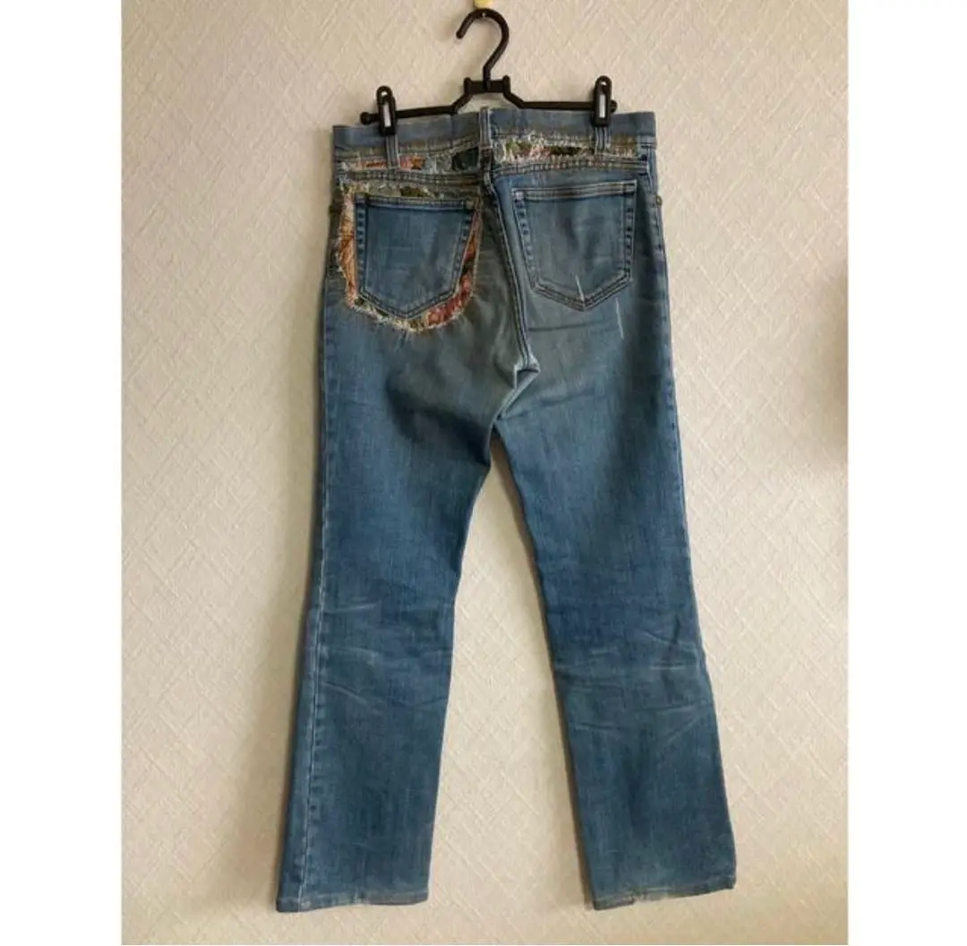 Roberto cavalliロベルトカヴァリブーツカットデニムパンツ Roberto Cavalli - 極美品 ロベルトカヴァッリ ROBERTO CAVALLI