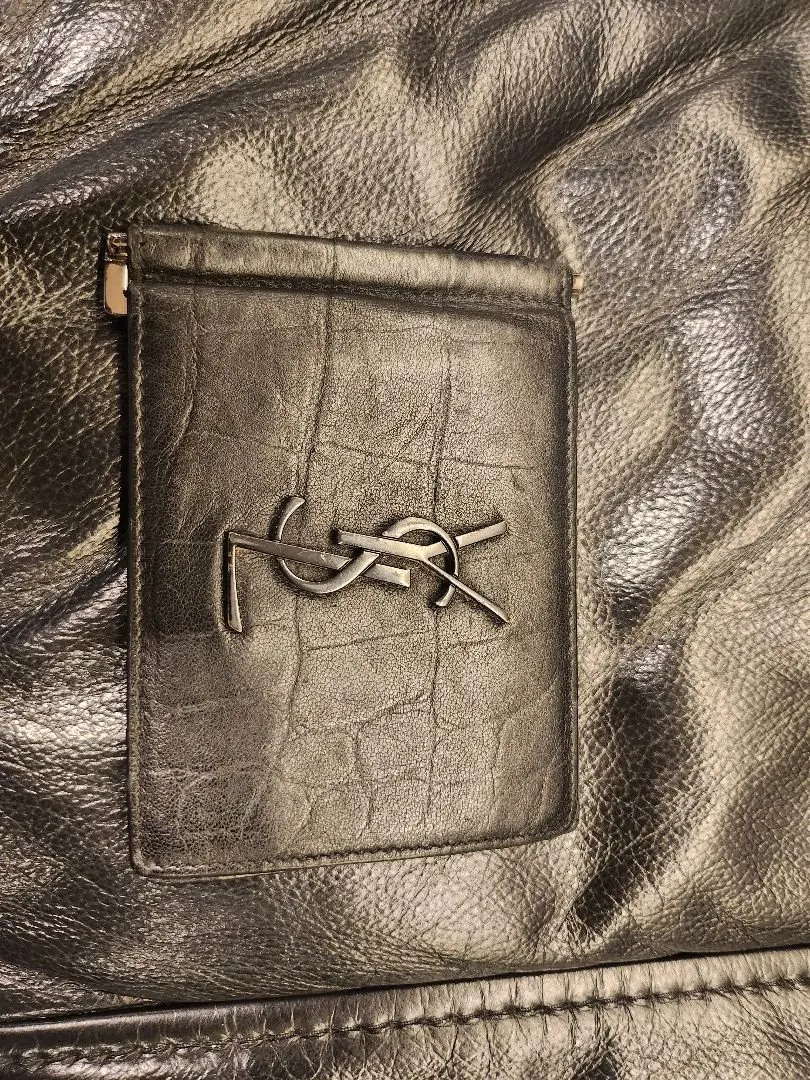 Saint Laurent クロコダイル マネークリップ ブラック SAINTLAURENT サンローラン YSL クロコ マネークリップ 財布