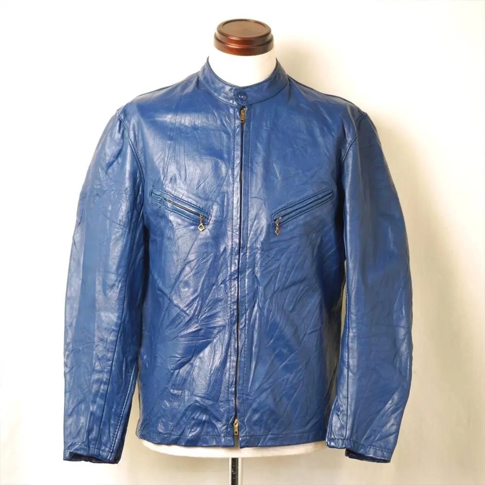超レア！希少サイズ 逆ハ 70sショット シングルライダース BATES ベイツ 1960s BATES シングルライダース 逆ハの字ポケット ベイツ