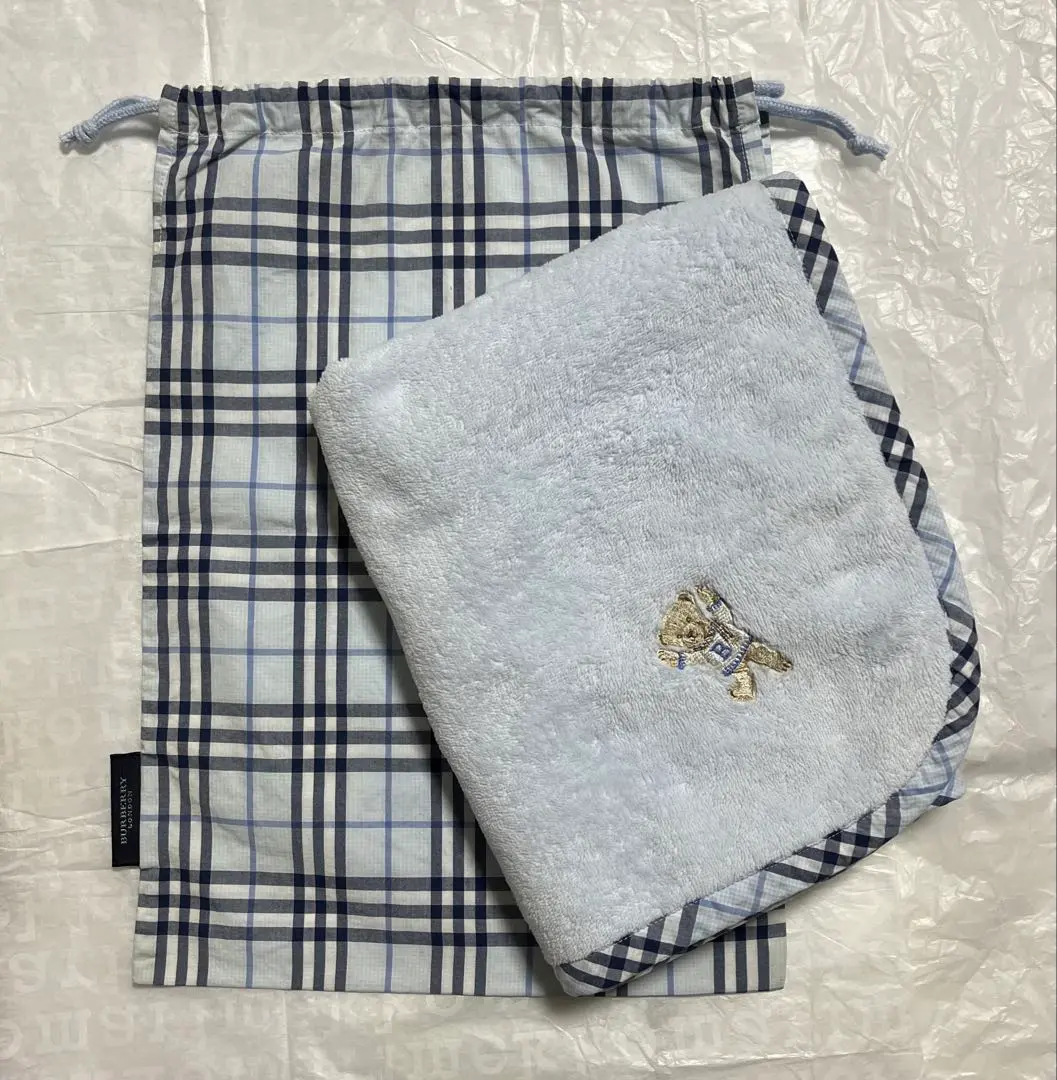 未使用　BURBERRY LONDON　綿毛布　ノバチェック　羊　ベビー　キッズ バーバリー ロンドン BURBERRY LONDON ブランケット ベビー毛布