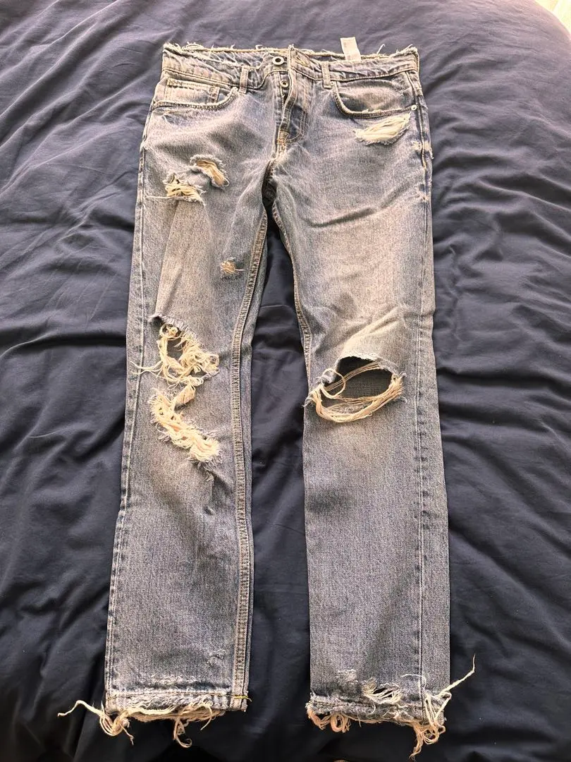 Thumbnail of ZARA MAN Distressed Skinny Denim 30