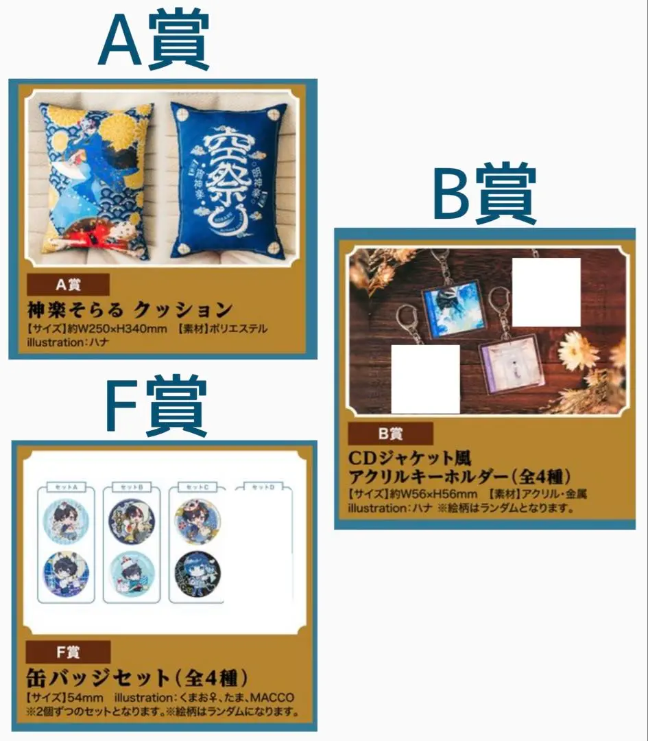 そらる　祭りくじ　B賞＆D賞セット そらる】祭りくじ