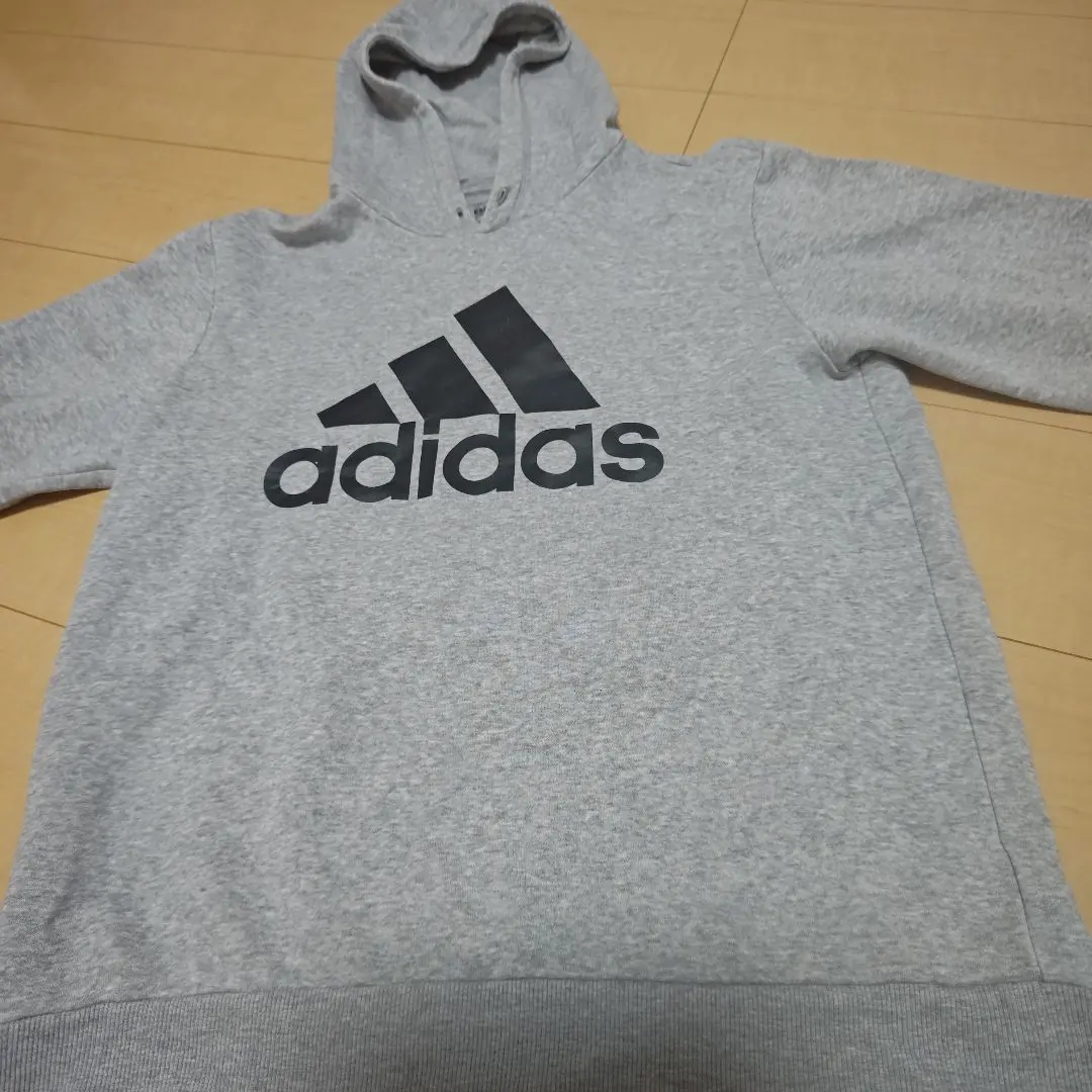 Thumbnail of Adidas gray hooded sweatshirt