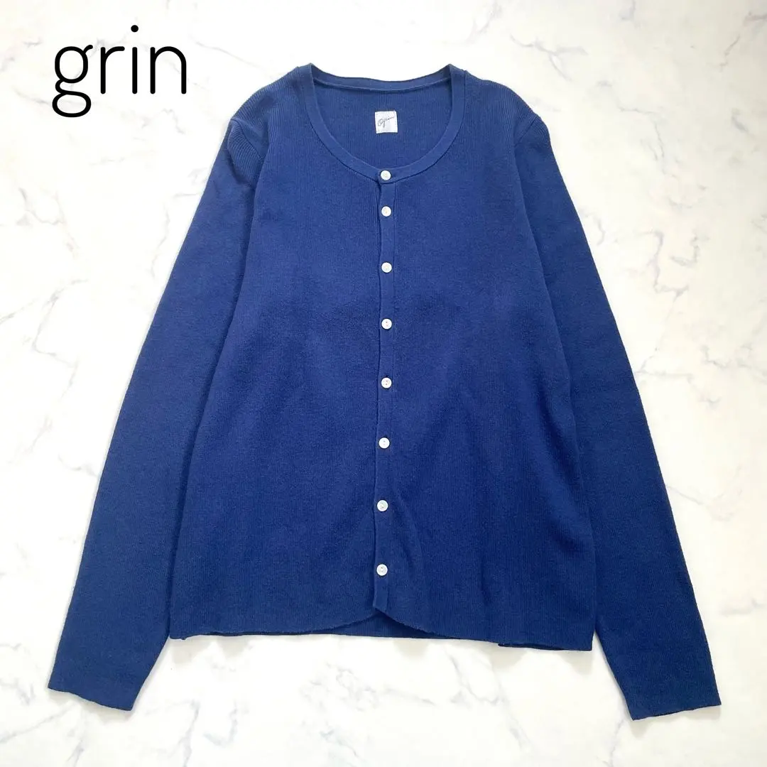 Thumbnail of grin knit cardigan, cashmere blend, cotton, high gauge, M