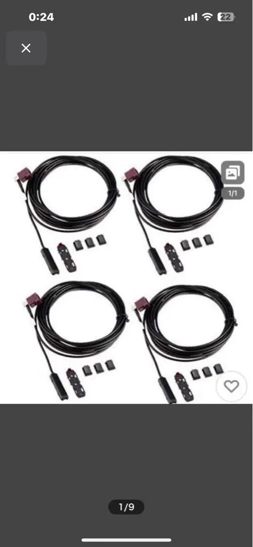 イクリプス純正 載せ替え用TVアンテナ DTVF-S01 FAKRAコネクター デンソーテン フィルムアンテナ イクリプス DTVF-S01 載せ替え用