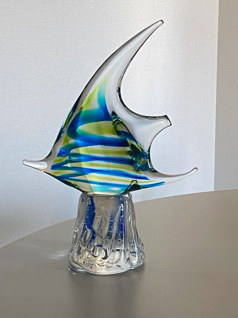 トルコ製　エンゼルフィッシュ　ガラス工芸品 Yahoo!オークション -「エンゼルフィッシュ 熱帯魚」(ガラス