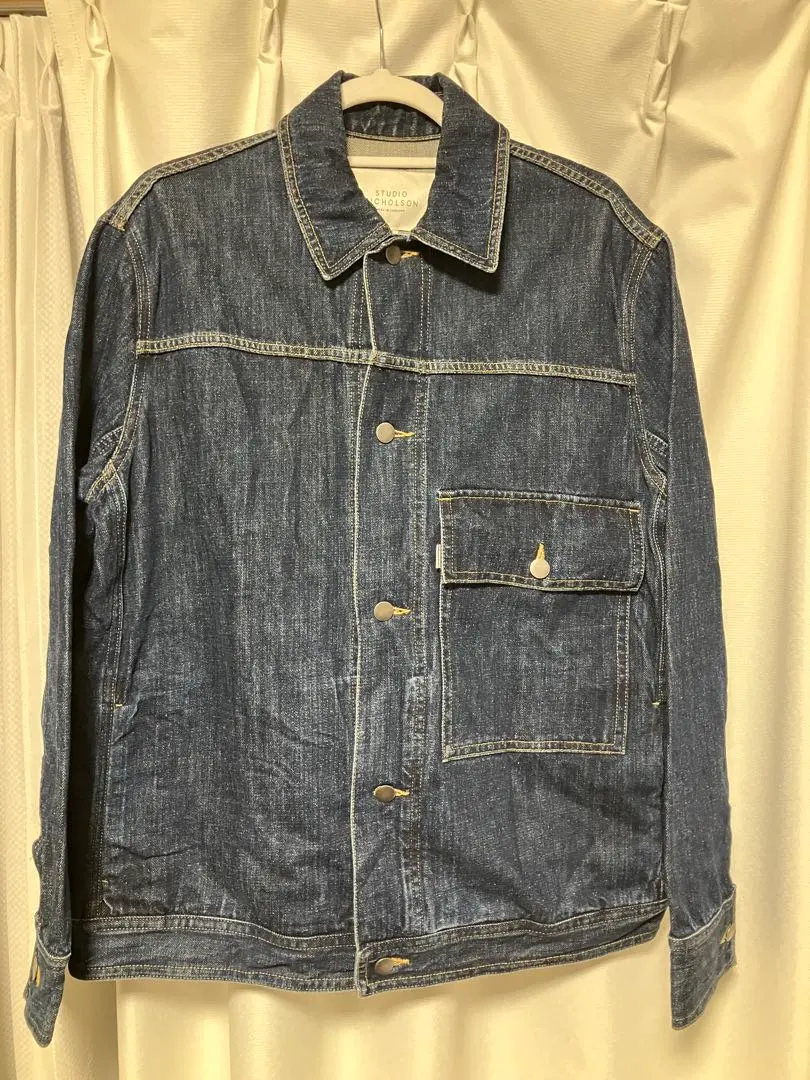 Thumbnail of STUDIO NICHOLSON Indigo Denim Jacket S