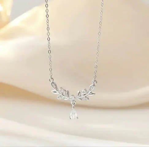 Thumbnail of Super Popular!! Silver Leaf Motif Necklace
