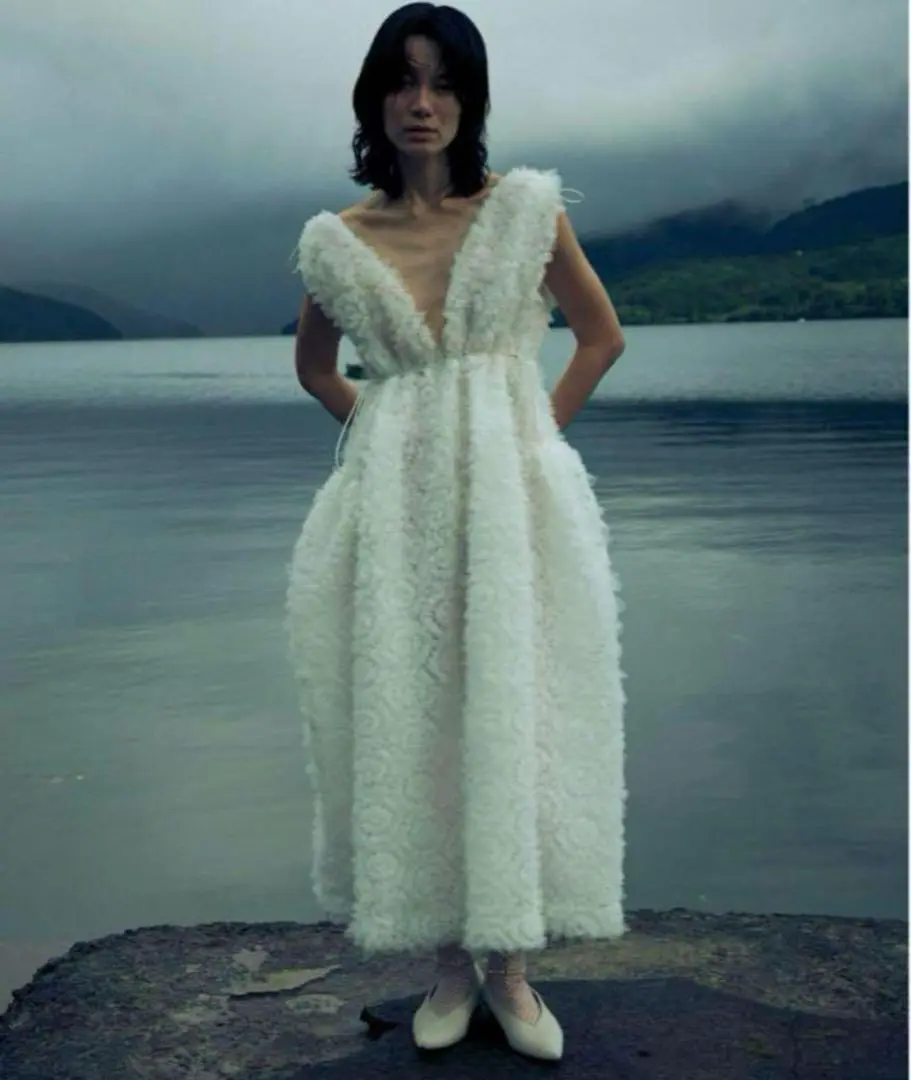 Bibiy. NOELLE SHEER DRESS ワンピース・ドレス BIBIY. MADE | NOELLE SHEER DRESS WHITE｜Bibiy.