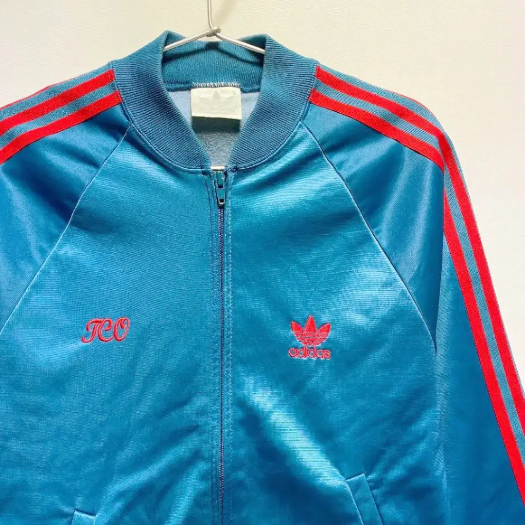 adidas 90s ATPジャージ　ホワイト　ターコイズ 70-80s Vintage adidas ATP Track Jacket White ×